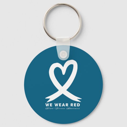 Go Red In February Heart Disease Awareness Health  Sleutelhanger (Voorkant)