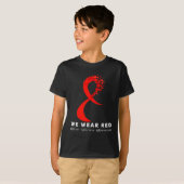Go Red In February Heart Disease Awareness Health  T-shirt (Voorkant volledig)