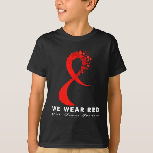 Go Red In February Heart Disease Awareness Health  T-shirt (Voorkant)