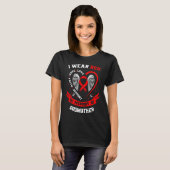 Go Red In Memory Of Godmother Heart Disease Awaren T-shirt (Voorkant volledig)