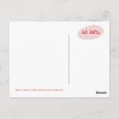 GO RED - Prevent cardiovasculaire ziekte Briefkaart (Achterkant)