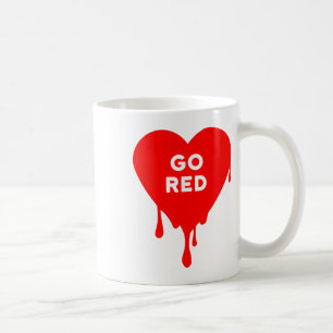 Go Red - Red Team, Kleurenoorlog, Kamp, Druppelend Koffiemok