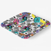 Go Retro cocktailservet Papieren Bordje (Gebogen)