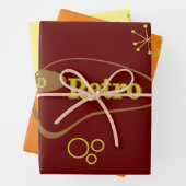 Go Retro Mid-Century Modern Inpakpapier Vel (In situ)