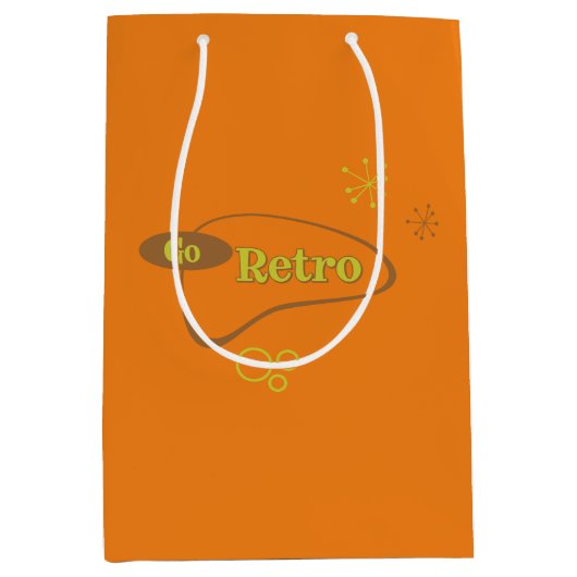 Go Retro MidCentury Modern Medium Cadeauzakje (Voorkant)
