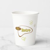Go Retro MidCentury Modern Papieren Bekers (Achterkant)
