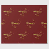 Go Retro MidCentury Modern Patroon Cadeaupapier (Vlak)