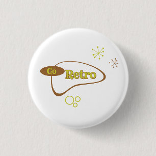 Go Retro MidCentury Modern Ronde Button 3,2 Cm