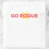 Go Rogue Oval Car Sticker (Tas)