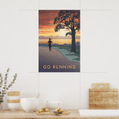 Go Running Travel Poster (Keuken)