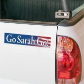 go_sarah_go_Blue bumper sticker (Op Truck)