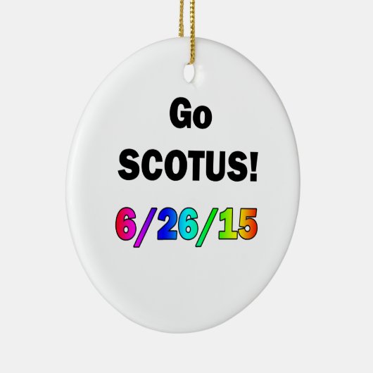 Go SCOTUS Keramisch Ornament (Rechts)