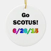 Go SCOTUS Keramisch Ornament (Voorkant)