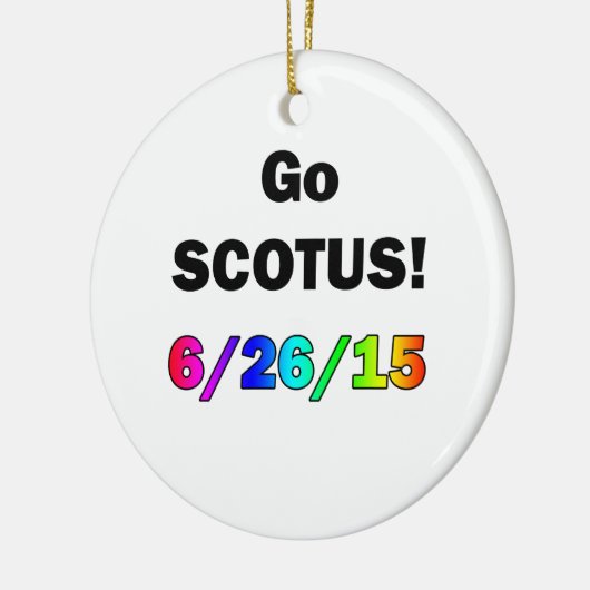 Go SCOTUS Keramisch Ornament (Links)