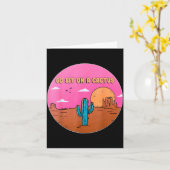 Go Sit On A Cactus Succulent Plant Gardening Desig Kaart (Gele Bloem)