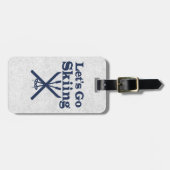 Go Skiing Bagagelabel (Voorkant horizontaal)