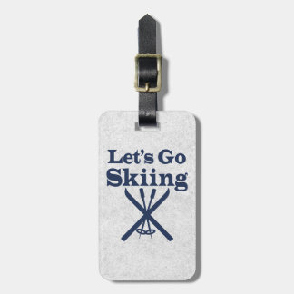 Go Skiing Bagagelabel