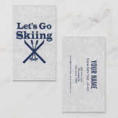 Go Skiing Visitekaartje (Voorkant / Achterkant)