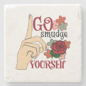 Go Smudge Yourself Coasters Stenen Onderzetter (Voorkant)
