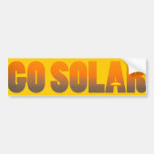 Go Solar Bumpersticker (Voorkant)
