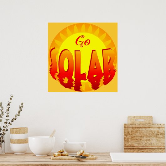 Go Solar Energy Poster (Keuken)