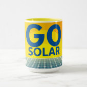 Go Solar Ray Mug Custom Mok (Midden)