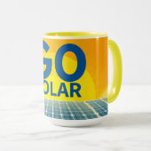 Go Solar Ray Mug Custom Mok (Voorkant rechts)