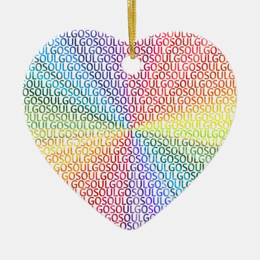 Go Soul! Keramisch Ornament (Voorkant)