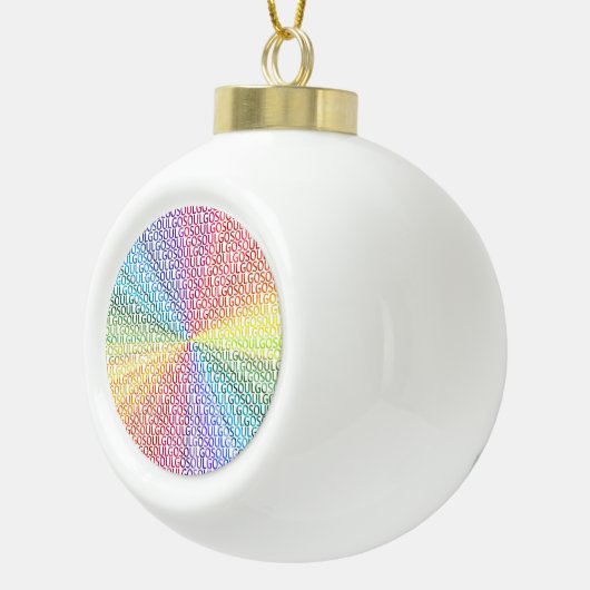 Go Soul! Keramische Bal Ornament (Rechts)