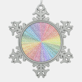 Go Soul! Tin Sneeuwvlok Ornament