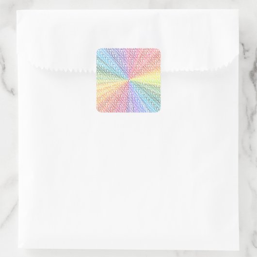 Go Soul Vierkante Sticker (Tas)