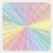 Go Soul Vierkante Sticker (Voorkant)