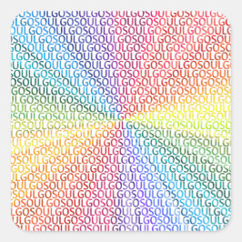 Go Soul Vierkante Sticker