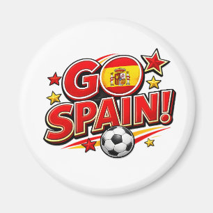 GO SPANJE Voetbalfan Patriotisch Spanje Voet Magneet