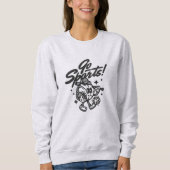 Go Sport Team Moeder Retro Aangepaste Achternaam Trui (Voorkant)