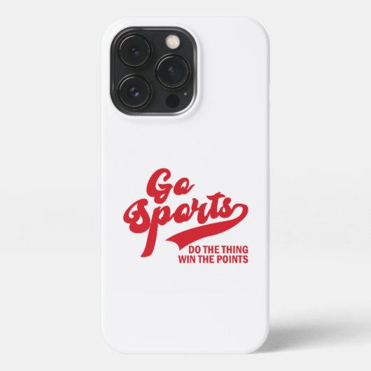 Go Sports Do The Thing Win The Points soprt lover iPhone Hoesje (Achterkant)