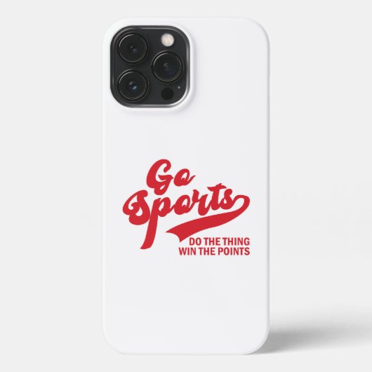 Go Sports Do The Thing Win The Points soprt lover iPhone Hoesje (Achterkant)
