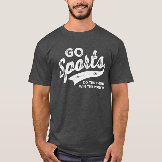 Go Sports - Doe het ding winnen van de punten T-shirt (Voorkant)