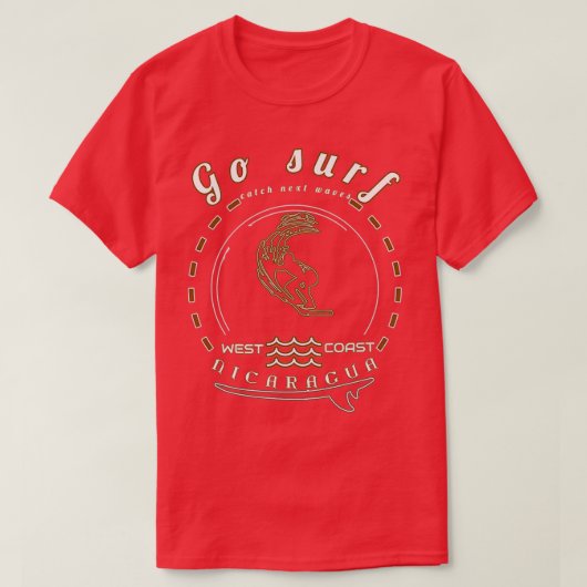 Go Surf Nicaragua T-shirt (Design voorkant)