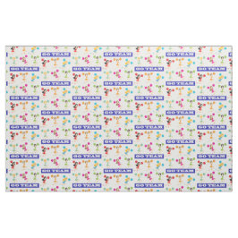 Go Team Combed Cotton Fabric Stof