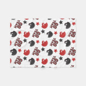 Go Team Football Helmet Fleece Deken (Voorkant (Horizontaal))