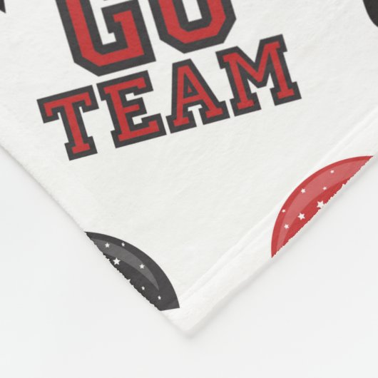 Go Team Football Helmet Fleece Deken (Hoek)