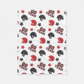 Go Team Football Helmet Fleece Deken (Voorkant)