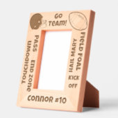 Go Team Football Voorwaarden Aangepaste naam Gegraveerde Lijstjes (Links)