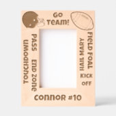 Go Team Football Voorwaarden Aangepaste naam Gegraveerde Lijstjes (Voorkant)