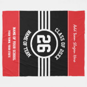 Go Team houdt Warm op Ball Games Varsity Spirit Fleece Deken (Voorkant (Horizontaal))