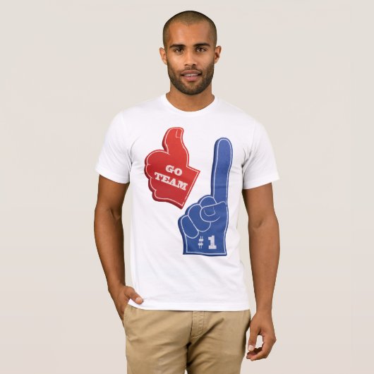 Go Team Mannen T-shirt (Voorkant volledig)