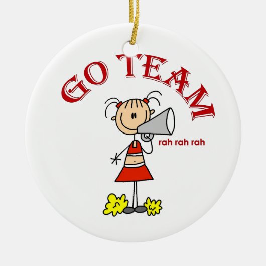 Go Team Rah Rah Rah T-shirts en cadeautjes Keramisch Ornament (Voorkant)