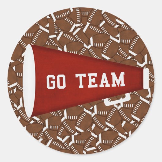 Go Team Ronde Sticker (Voorkant)