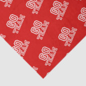 Go Team Word Art in het rood Tissuepapier (Detail)